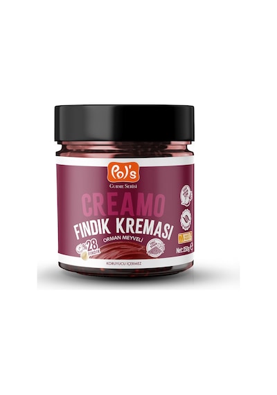 Pol's Gurme Serisi Creamo Orman Meyveli Fndık Kreması 250 G - 5 Adet Tarı