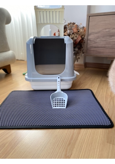 World Of Pets Flip Standart Kedi Tuvaleti Ve Elekli Kedi Tuvalet Önü Kum Paspası