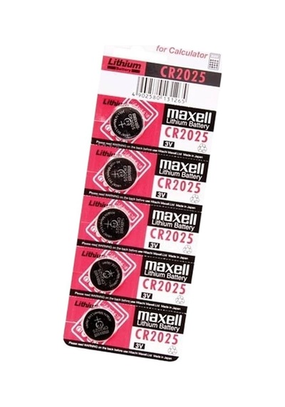 Maxell Cr2025 3v Lityum Düğme Pil 5'li Paket Evimdeyokyok