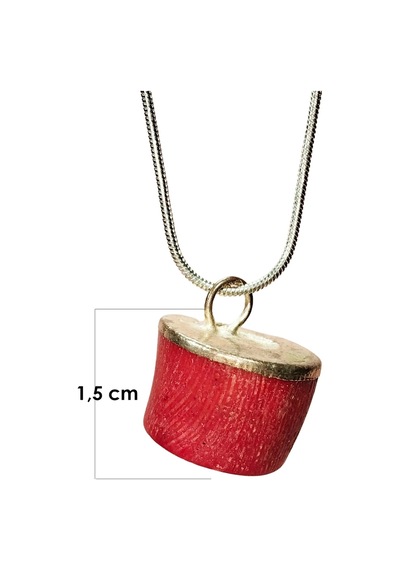 Mercan Doğal Taşı Zincirli El Yapımı Kolye Uç: 1,5 Cm Zincir: 20 Cm Kutulu Çok renkli