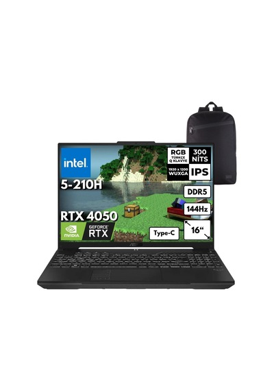 Asus TUF F16 FX607VU-RL146HMF22 Core 5-210H 8 GB 1 TB SSD RTX4050 16" W11P Dizüstü Bilgisayar