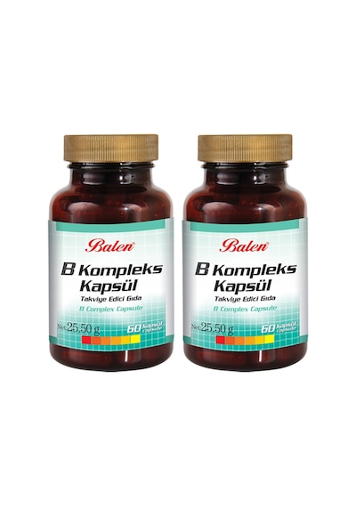 2 Adet Balen B Vitamin Kompleksi 60 Kapsül (25.50g)