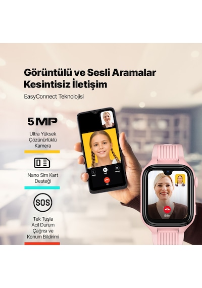 Ttec 2KSW03 Kidi Pro Amoled Ekranlı GPS 4G Sim Kartlı Akıllı Çocuk Saati