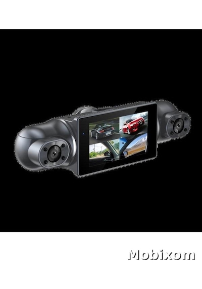 4 Lens Araç Kamerası 1080p Fhd Ön Arka İç Kayıt Gece Görüşlü Park Modu Geniş Açı Dashcam
