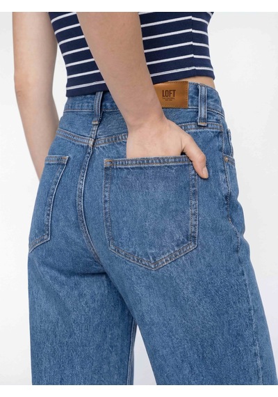 LOFT Wide Leg Regular Fit Kadın Pantolon Lf2037068 Q1.v1 Denim
