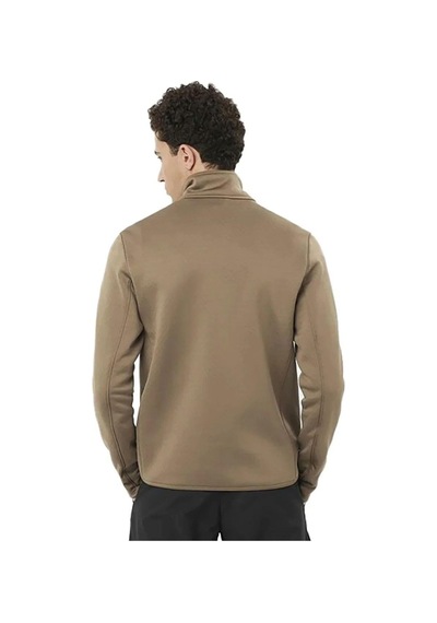 Salomon C23291 Sntial Midfleece Fz Erkek Polar - Kahverengi Kahverengi