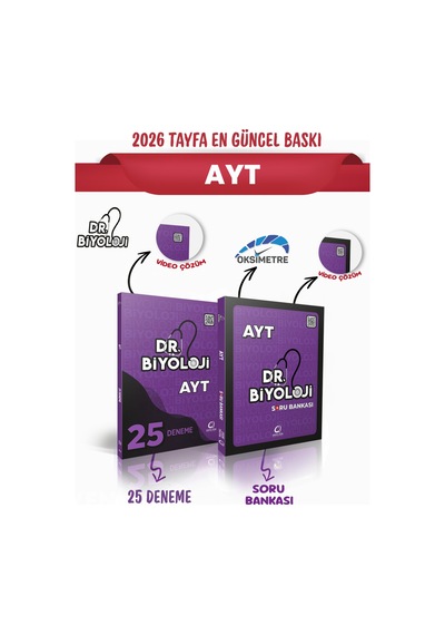 Dr Biyoloji Ayt Soru Bankası Ve 25 Deneme Set