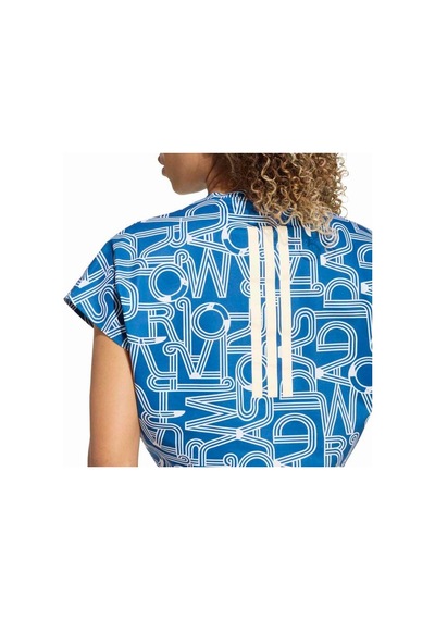 Adidas Farm Training Kadın Mavi Yuvarlak Yaka Atlet Mavi