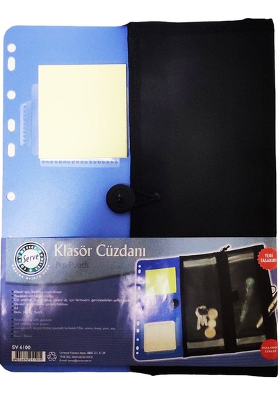Sv6100 Mavi Klasör Cüzdanı Çok Renkli