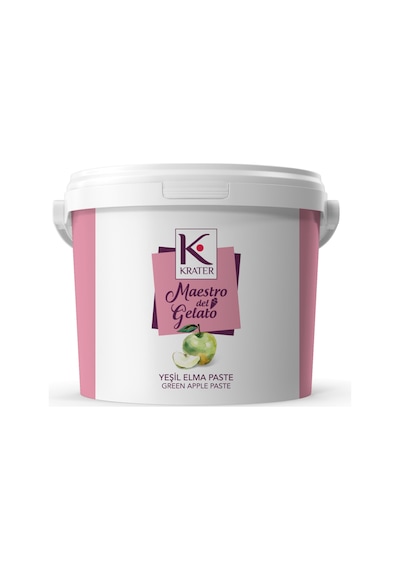 Krater Yeşil Elma Dondurma Paste 3 Kg