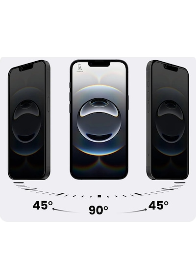 Apple Uyumlu iPhone 16e İçi Kadife Lansman Kılıf Ve Hayalet Privacy Tam Kaplayan Cam Ekran Koruyucu Siyah