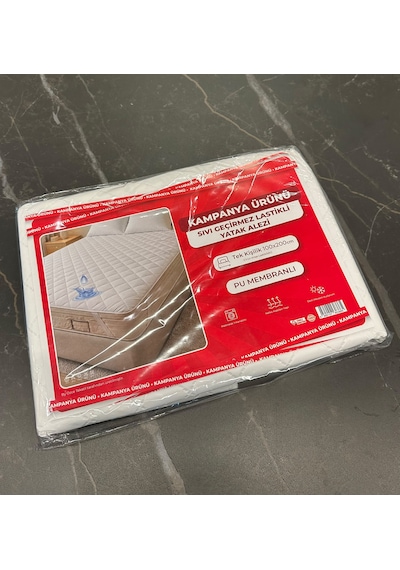 Nonwoven Kapitone Sıvı Geçirmez Yatak Alezi 4 Köşesi Fitted Lastikli Tek Kişilik Yatak Koruyucu Üst Düzey Koruma Beyaz