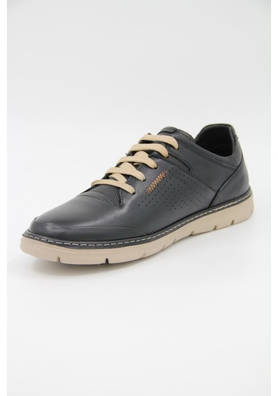 Freefoot 221979 Erkek Casual Ayakkabı - Siyah Deri Siyah