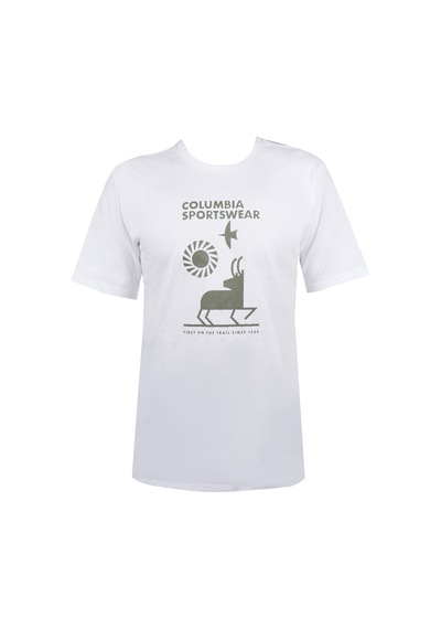 Columbia Columbıa Explorers Canyon Erkek T-shırt 2036441-102 Beyaz