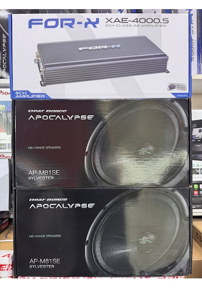 Xae-4000.5 5 Kanallı Anfi Ap-m81se 20cm İki Takım Midrange 340watt 170rms