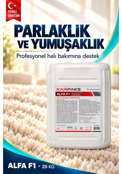 Alfa F1 Ultra Halı Yıkama Şampuanı 20kg Tekli