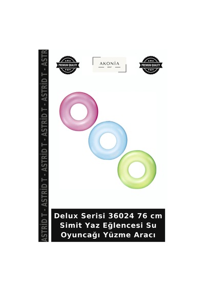 Delux Serisi 36024 76 Cm Simit Yaz Eğlencesi Su Oyuncağı Yüzme Aracı Belirtilmemiş