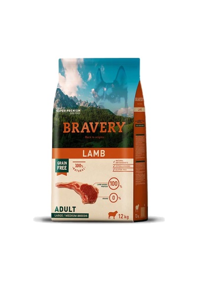 Yetişkin Köpek Maması Kuzu Etli Orta/büyük Taneli Adult Lamb Med-large Breeds 12kg