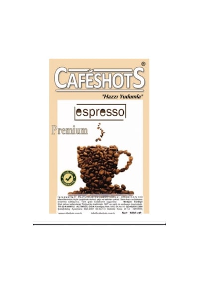 Cafeshots Espresso Coffee Premıum 1 KG