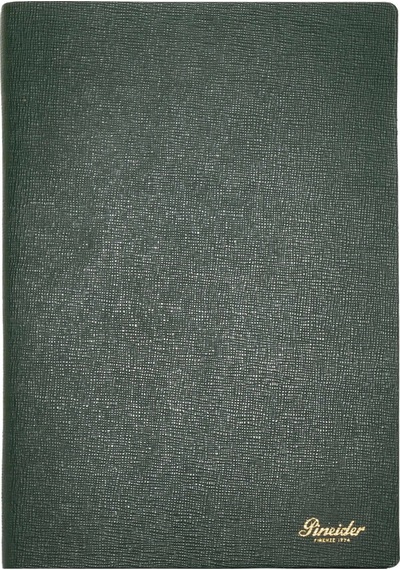 Pineider Defter Milano 14.5x21 Cm Yeşil Gold Cnr1s099107374 Yeşil