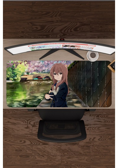 Koe No Katachi Kaymaz Dikişli Kauçuk Oyuncu Mousepad V4 - 90x40 Xxl Gaming Mouse Pad Fare Altlığı