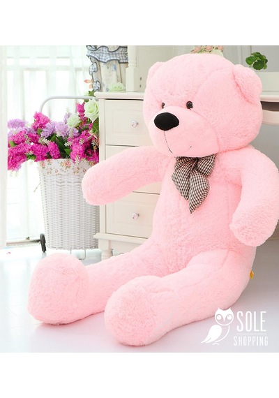 Sevgiliye Özel Hediye - 140 Cm Papyonlu Peluş Ayıcık... Beyaz