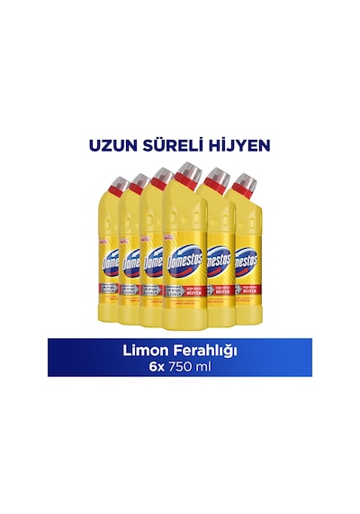 Domestos Çamaşır Suyu Limon Ferahlığı 750 Ml 6 Adet Diğer