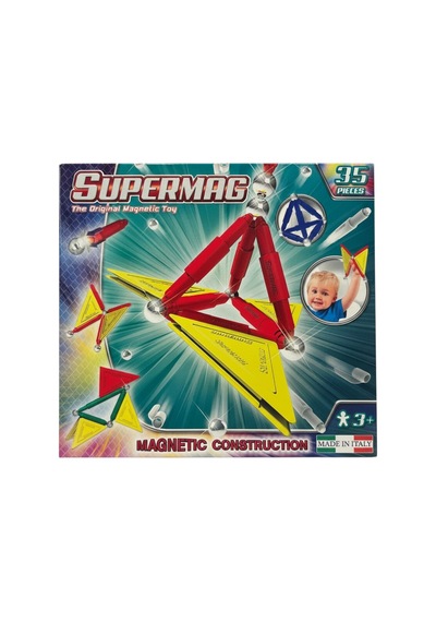 Supermag Tags 35 Parça Manyetik Yapı Seti - Stem Mıknatıslı Oyuncak