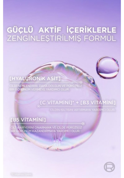 L'Oréal Paris Revitalift Filler Glassy Skin Cam Cilt Görünümü Veren Hyaluronik Asit İçeren Nemlendirici Krem 50 ML