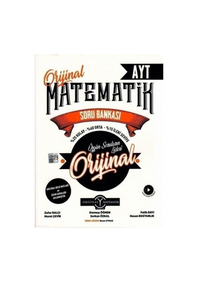 Ayt Matematik Orijinal Soru Bankası 2024 9786050657104