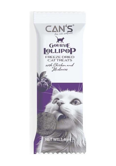Cans Lollipop Chicken & Blueberries 15x1.4 Gr