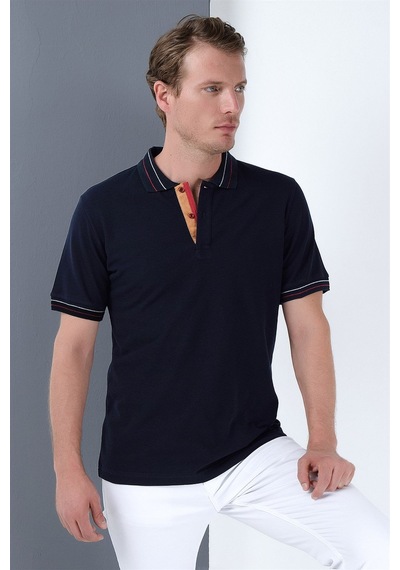 T8567 Dewberry Erkek T-shırt-lacivert Lacivert