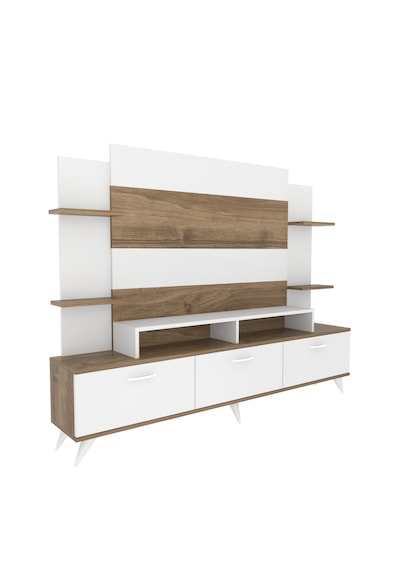 Decorotika Diana Tv Ünitesi Beyaz Ceviz Beyaz - Ceviz