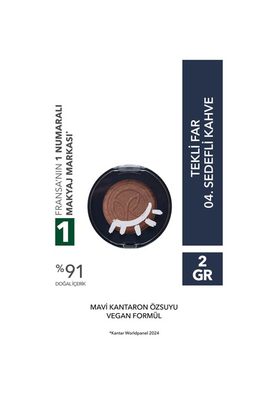 Yves Rocher Tekli Far-04. Sedefli Kahve-2 Gr.-51775 04 Sedefli Kahve