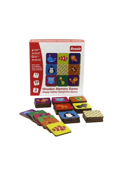 Rossie Ahşap Hafıza Geliştirme Oyunu - Memory Game