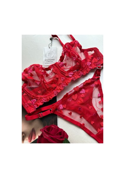 Enchante Lingerie Paris Kırmızı Iç Çamaşır Takımı - Kırmızı Kalpli, Transparan Sütyen Ve Ipli Tanga Kırmızı - 615681908 Kırmızı Enchante Lingerie Paris Kırmızı Iç Çamaşır Takımı - Kırmızı Kalpli, Transparan Sütyen Ve Ipli Tanga Kırmızı - 615681908 Kırmızı