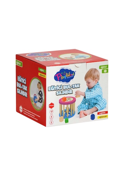 Mey İthalat Eğitici Ahşap Silindir Bultak