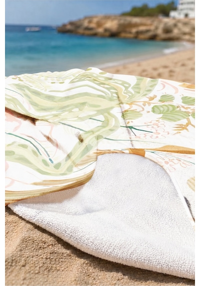 Tropikal Botanik Kuş Figürlü Plaj Havlusu - Bohem Pastel Doğa Temalı Hızlı Kuruyan Mikrofiber Havlu Berrak Esinti Tropikal Botanik Kuş Figürlü Plaj Havlusu - Bohem Pastel Doğa Temalı Hızlı Kuruyan Mikrofiber Havlu Berrak Esinti