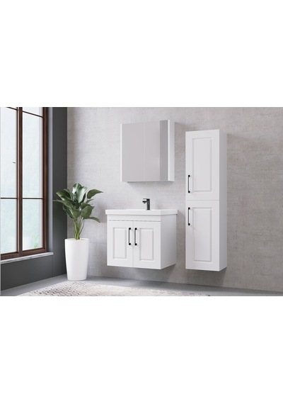 Denko Royal 35 Cm Beyaz Banyo Boy Dolabı Denko Royal 35 Cm Beyaz Banyo Boy Dolabı