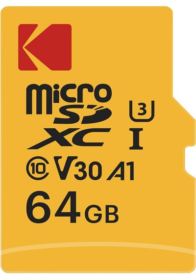 Kodak Micro Sd Kart 64 Gb, Anahtar, Gopro, Dron, Akıllı Telefonlar, Microsdxc Uhs-ı Bellek Çubuğu - 100 Mb/s'ye Kadar, 4k Uhd Video, A1, U3, Sınıf 10