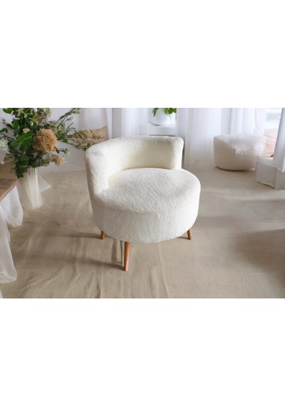 Tekli Koltuk,tekli Berjer, Salon, Balkon, Bahçe Sandalyesi Beyaz