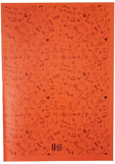 40 Yaprak Kareli Defter Plastik Kapak A-4 1 Adet Pp Kapak Büyük Boy Kareli Defter 40 Sayfa A4 Desenli Kapak Turuncu