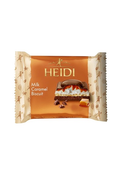 Heidi Milk Caramel Biscuit - Bisküvili Karamelli Sütlü Çikolata 55 G 3 Adet