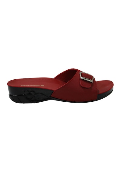 Ceyo Flora-6 Kırmızı Ortapedik Kadın Terlik & Sandalet 001