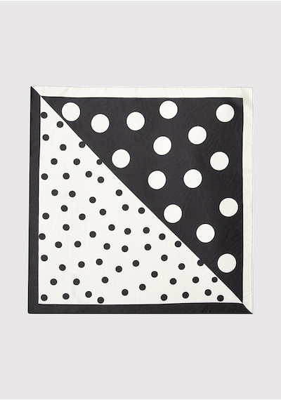 Mavi - Puantiye Desenli Bandana 1913948-70048 Ekru