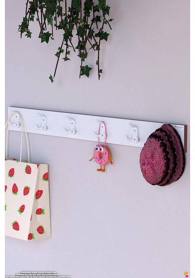 Arı 18 Kancalı Genç Odası Askısı 3'lü Set 81,4x9,6 Cm - Şık Tasarım, Çok Amaçlı Düzenleyici Beyaz Arı 18 Kancalı Genç Odası Askısı 3'lü Set 81,4x9,6 Cm - Şık Tasarım, Çok Amaçlı Düzenleyici Beyaz