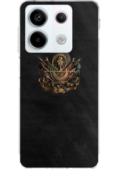 Redmi Note 13 Pro 5g Uyumlu Osmanlı Tuğrası Detaylı Baskılı Silikon Kılıf Renkli