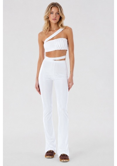Nike X Jacquemus Slim Fit Trousers Womens Pant.kadın Eşofman Altı Beyaz