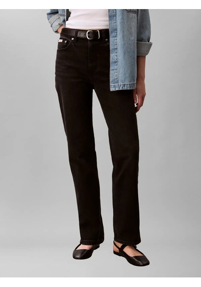 Calvin Klein Hıgh Rıse Straıght M, Q2l Siyah Kadın Kot Pantolon Calvin Klein Hıgh Rıse Straıght M, Q2l Siyah Kadın Kot Pantolon