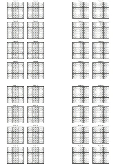 Çok Zor Sudoku Kitap Seti 1000 Sudoku 2 Kitap